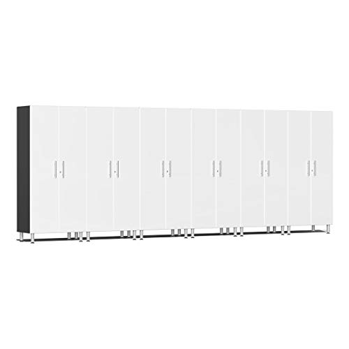 Ulti-Mate UG22660W 6-Piece Tall Garage Cabinet Kit in Starfire White Metallic