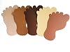 31 Pcs Multicultural Foot Creative Cut-Outs 5.5in for Classroom Unity Diversity DIY Paper Dolls Classroom Craft Materials School Décor Silhouettes Arts & Crafts Children Preschool Made in The USA #2