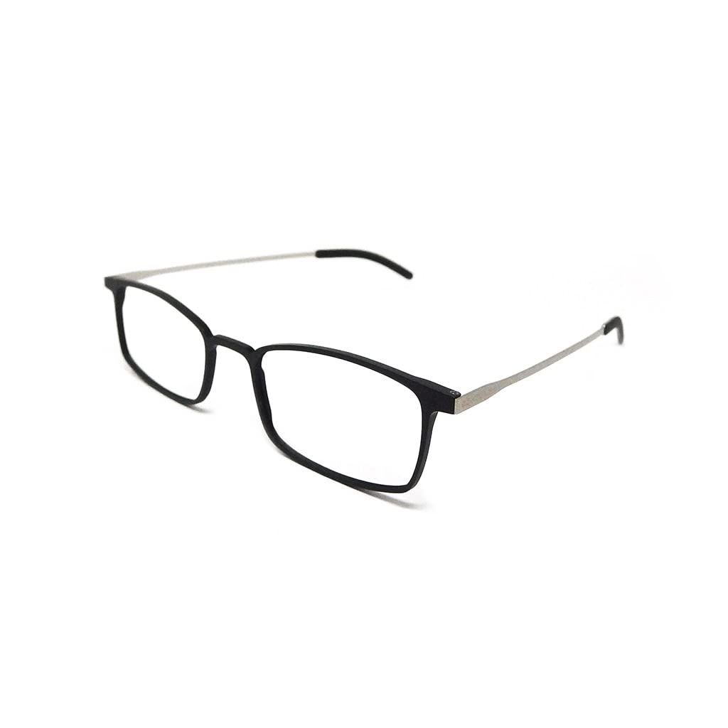 CONTOUR Zinc - Occhiali da lettura o vista stanca, con filtro di luce blu per computer e schermi, ultra leggeri e super resistenti, con custodia in alluminio ultra sottile