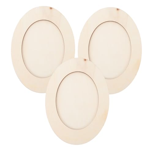 BESPORTBLE 3 Pcs DIY Photo Frame Kit for Fun Handicraft present for Childrens Creative Projects Safe and Material for Family Kindergarten Activities