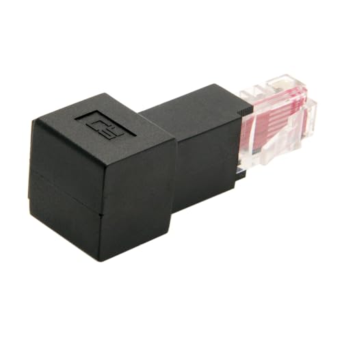 Adaptador Extensor Ethernet Angulado RJ45 Male-Female miniatura 5