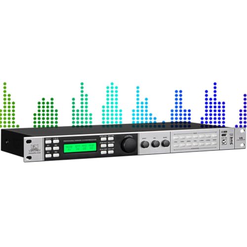 Ecualizador Gráfico Estéreo de 16 Bandas, para Estudio de Grabación, con 15 Efectos Personalizables, Supresor Digital de Retroalimentación de 3 Etapas y Cambio de Tono 3D de 7 Segmentos miniatura 1