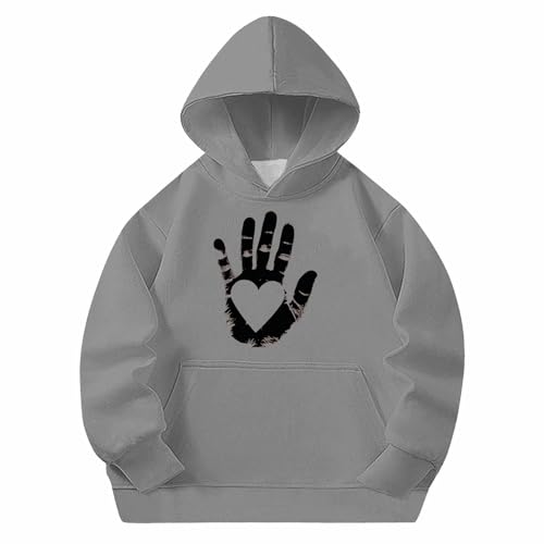 Girls Casual Hoodies Fashion Oversized Pullover Kids Hooded Sweatshirt Tops Long Sleeve Cute Teen Girl Clothes3