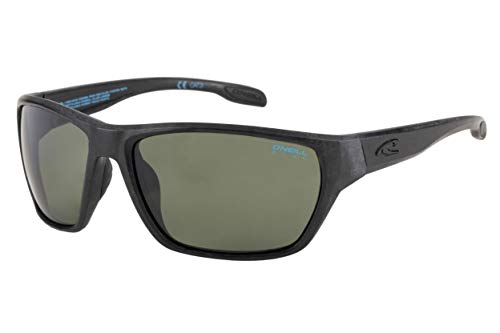 O'NEILL Men's WOVE-X Polarized Mineral Glass Sunglasses (Black/Green)