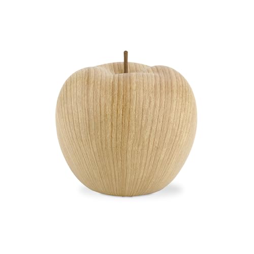 【陶器×木目の上質インテリア】貯金箱 マネーバンク 木目調 陶器 ペーパーウエイト オブジェ インテリア 北欧 モダン ナチュラル MoneyBank Apple りんご