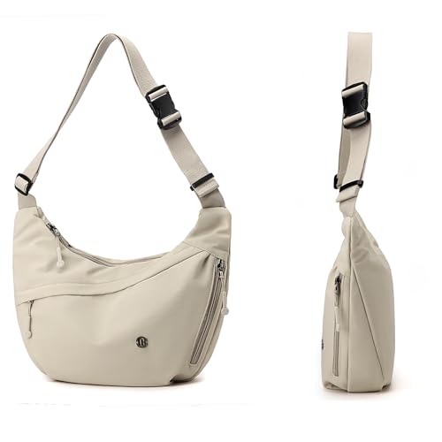 Image of Crescent Crossbody Bags for Women Nylon Travel Luna Hobo Bag Dumpling Purse