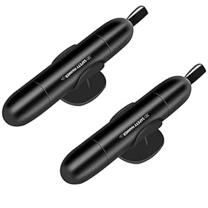 YONGMING Aldural Seatbelt Cutter All in One Car Window Breaker Safety Hammer Glass Breaker Emergency Firefighter Escape Tool Keyring Escape from Floods, Fires, Rollovers，2 Pack (Black