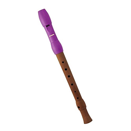 FLAUTA DULCE SOPRANO - Hohner (9583 1) Alegra Mixta (Digitacion Alemana) (3 Piezas) Boquilla Rosa