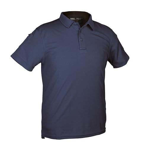 Mil-Tec Mixte Tactique Polo, Bleu Foncé, M EU