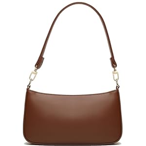 NIUEIMEE ZHOU Shoulder Bag for Women Retro Vegan Leather Classic Clutch Tote HandBag