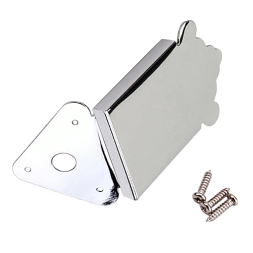 BESTonZON Decorate Improve Your Mandolin Metal Triangle Tailpiece Removable Coverplate Fast Easy String Changes