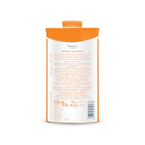 Image of Yardley London Imperial Sandalwood Perfumed Talc 100g