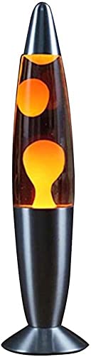 kekafu Lava Lamp, 13 Inch Creative Volcano Lava Lamp with Silver Base, Aluminium Alloy Jellyfish Lamp Liquid Wax Lamp Night Light for Home Office Room Desk Decor