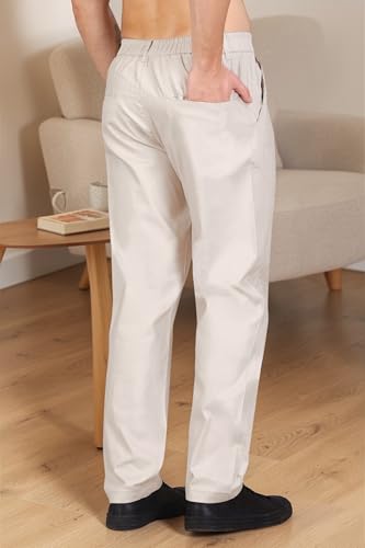 Image of RynoGear Linen Cotton Blend Casual Pants for Men || Trousers for Man || Pants for Man