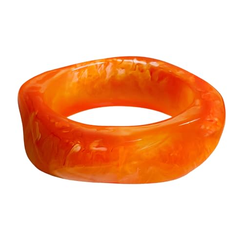 Chunky Acrylic Transparent Candy Color Geometric Round Square Cuff Bangle Bracelet Set for Women Resin Wristband Statement Jewelry3