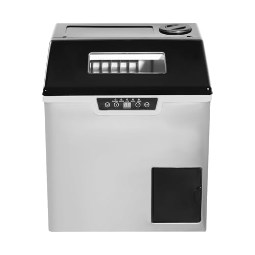 Máquina de hielo de encimera, autolimpiable, silenciosa y compacta for el hogar, la cocina, la autocaravana y el camping. Con autolimpieza for el hogar, el bar, el camping o la autocaravana.