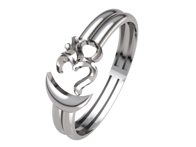 PrabhuBhakti Om with Moon Silver Wrap Ring/Spritual Sterling Om Moon Silver Ring For Women And Men (B0CYQ5BX1L) Amazon Price History, Amazon Price Tracker