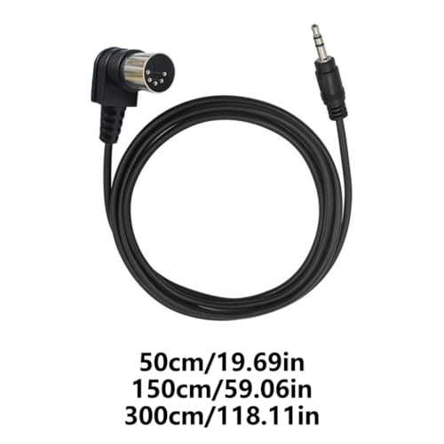 Cable extensión estéreo 3.5mm macho a DIN 5 pines macho miniatura 5