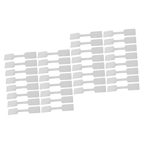 Cemaystic ブランクジュエリー値札ステッカー 再剥離タイプ 糊残りなし 、在庫管理やアクセサリー表示に最適な粘着ラベル (6x1x0.01cmx2pcs,示されているようにx2個)