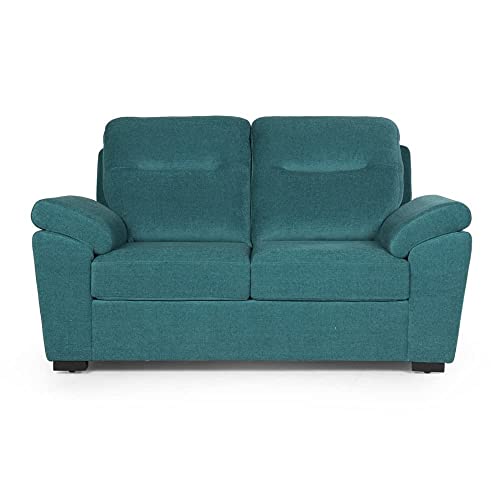 Image of Wakefit Sofa Set | 3 Year Warranty | Sofa 5 Seater, 5 Seater Sofa for Living Room, Wooden Sofa Set, Sofa Set 3+2 Seater - Lounger(Malphino : Malibu Green)