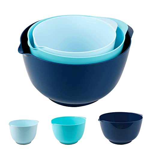 Buy BoxedHome Classic Mixing Bowl Set, BPA Free Plastic, Microwave and