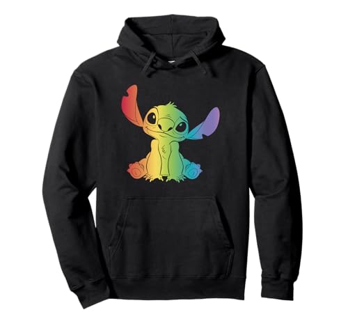 Sweat à capuche Stitch Rainbow Disney Lilo et Stitch multicolore pour adulte