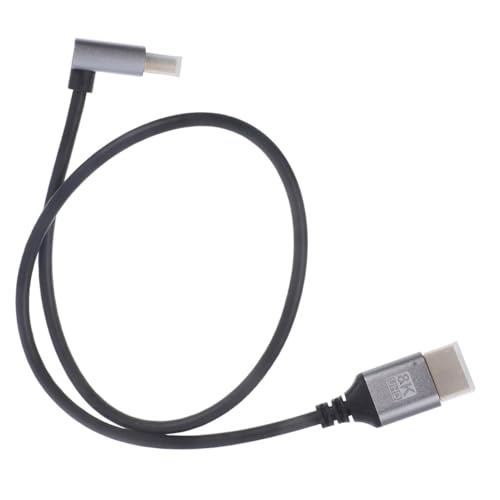 GOOHOCHY Right Angle Male to Male Video Cable Flexible Connector for Tv Monitor and Computer and Design for Convenient Setup