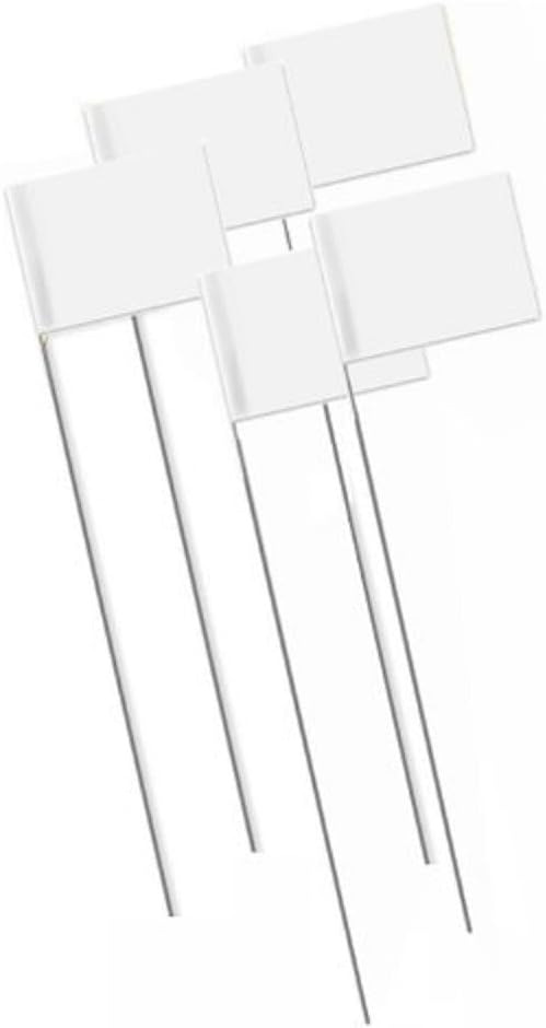 MARKING FLAGS 2.5 X 4.25 X 21 WHITE(1000/PKG)