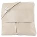 modamoda de - Ital Umhänge- / Sac à bandoulière en cuir Nappa T63, Couleur:Gris Beige