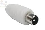 Recto. Macho. 9037R27 - Conector para antena TV recto macho 9,5 mm Axil