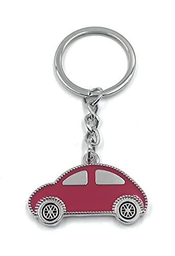 H-Customs Escarabajo del coche Beetle llavero colgante plata metal