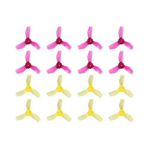 Hélice PC 31mm renforcée 1209 de 1.2 pouces pour micro-drone FPV, rotors 3 pales (16 pièces)