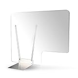 日本 レジ専用 透明アクリルパーテーション 特大ステンレス足付き 卓上パネル アクリル板 間仕切り 仕切り 衝立 パーテーション 受付 コンビニ スーパー レジ (約幅1000ｘ高さ900mm) rap-c10090