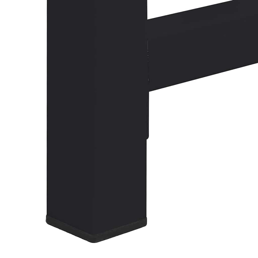 vidaXL Socle pour Machine à Laver 2 pcs Noir 120 x 56 x 52 cm Acier, Support de Machine à Laver Moderne, Ergonomique, rehausseur pour appareils, Accessoire Pratique de Nettoyage