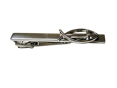 Regalo para caballeros pisacorbatas Ichthys de pez religioso con caja