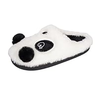 Slippers Women Adults/Kids Cute Panda Thick Fleece Indoor Slippers Lightweight Home Shoes