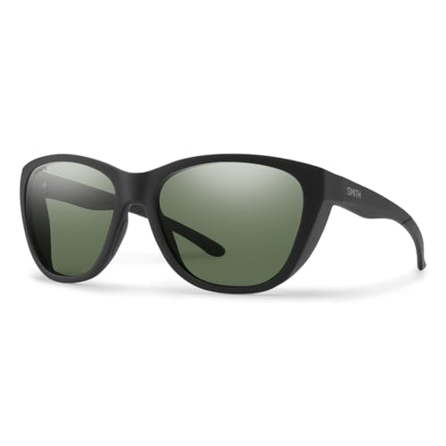 Smith Shoal Performance Sunglasses - Matte Black | ChromaPop Polarized Gray Green