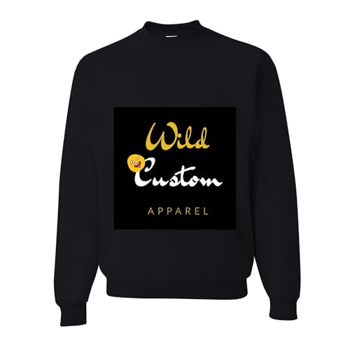 wild custom apparel Thug Life Ugly Christmas Crewneck Sweatshirt, Black, Medium