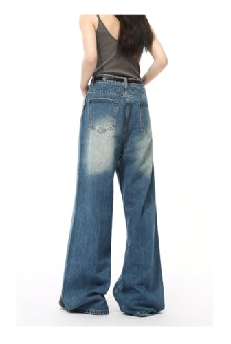 Men's Denim Jeans Korean Style Wide Leg Casual Weekend Commuter Lounge Pants for Men4