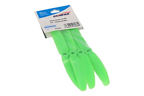 Preisvergleich Produktbild Gemfan 5040 5x4 PC 2-Blatt-Propeller - Grün (2xCW, 2xCCW)