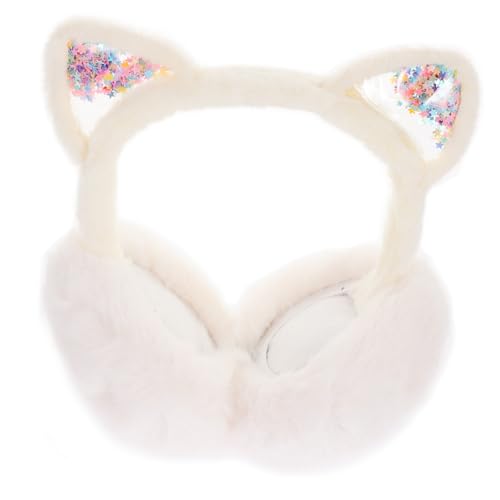 Kitten Earmuffs Thermal Ear Covers for Outdoor Activities Soft Plush Cat Ear Warmers for Winter Sports Boys and Girls