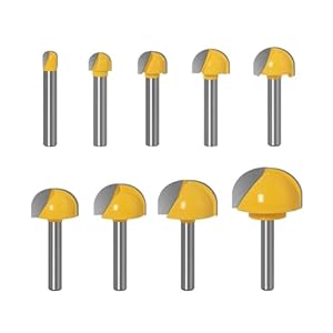 Saharuse 9 Stück CNC Vollhartmetallfräser