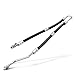 A-Premium Power Steering Pressure Line Hose Assembly Compatible with BMW X5 2001-2007, 3.0L, with O-ring & Washer, Pump to Rack/Gear