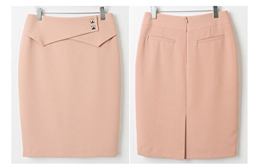 YGT Women's A Line Mini Skirt Office Wear Above Knee Pencil Skirt3