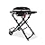 Weber Traveler® Compact Portable Gas Grill (Liquid Propane) for Outdoor Cooking – Black, Porcelain-Enameled Lid, Side Table, Folding Portable Grill with Wheels for Camping, Tailgating & Travel