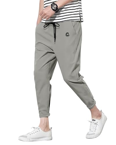 Image of EYEBOGLER Men's Solid Brand Logo Track Pants