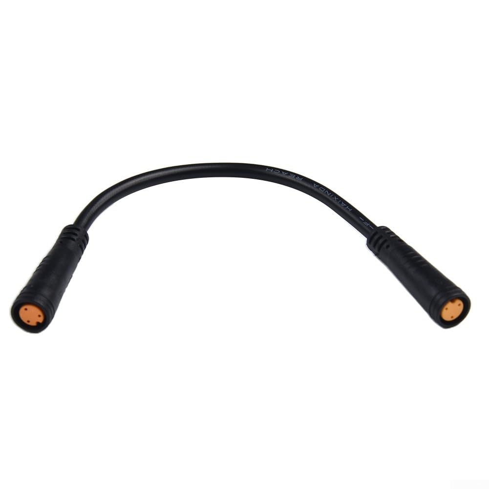 3-pol. Verlängerungskabel Buchse/Buchse Für BAFANG E-Bike – Für Daumengas, Bremssensor, Getriebesensor, 17 Cm, Wasserdicht