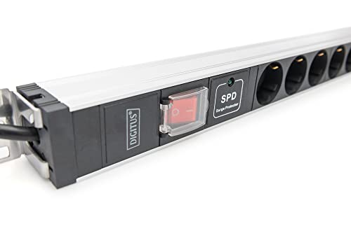 Regleta de 12 tomas DIGITUS vertical con interruptor y protección contra sobretensiones 4