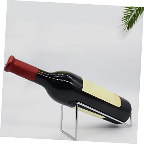 Soporte para botella de vino individual de hierro 7.5x8x18cm miniatura 5