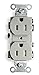Receptacle, Duplex, 15A, 5-15R, 125V, Gray